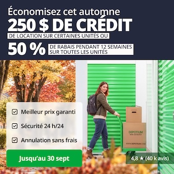 Depotium Mini-Entrepôt - Lachine Promotion